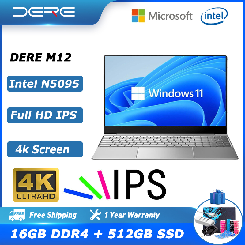 DERE Ʈ M12, 15.6 ġ 2.5K IPS, 16GB RAM + 1TB SSD,   N5095, 繫 н ǻ,  11 Ʈ